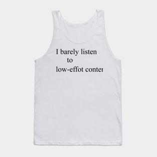 Barely Listen to LEC Tank Top